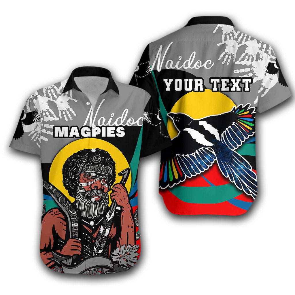 (Custom Personalised) Magpies NAIDOC Week Hawaiian Shirt Collingwood Indigenous Special Style - Vibe Hoodie Shop