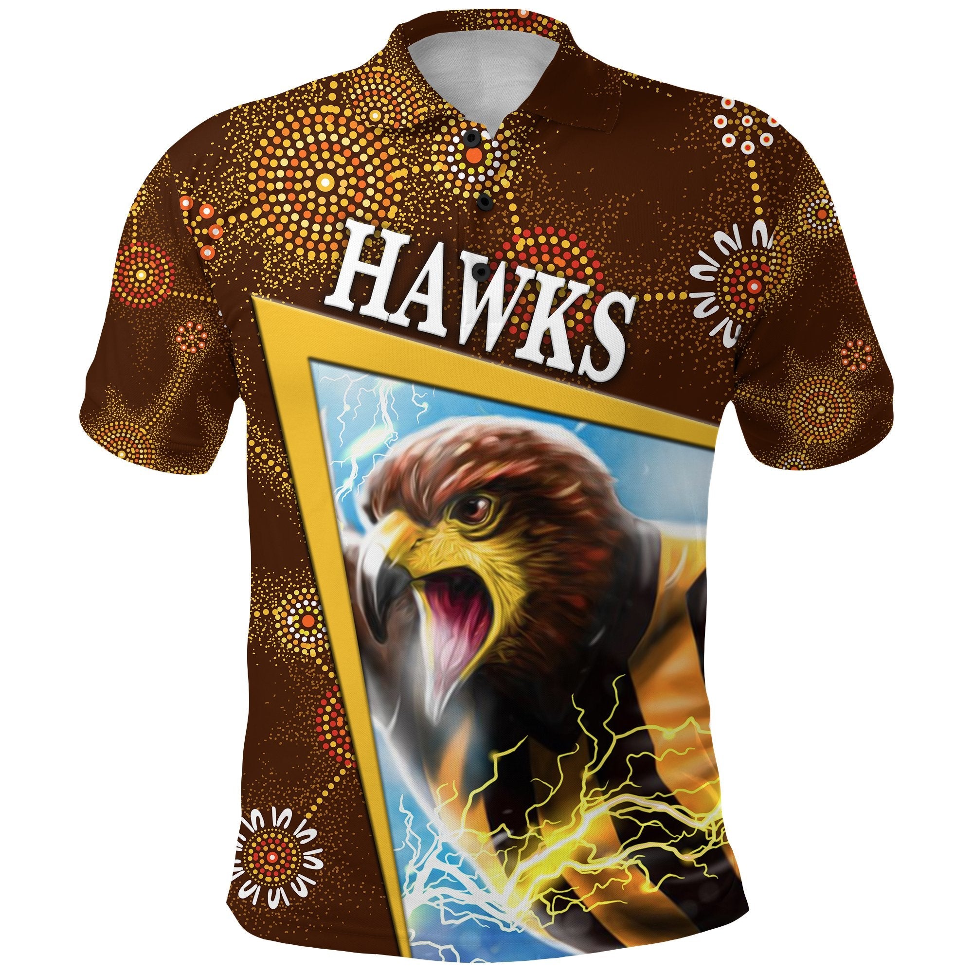 Hawthorn Polo Shirt Hawks Indigenous Limited Edition - Vibe Hoodie Shop