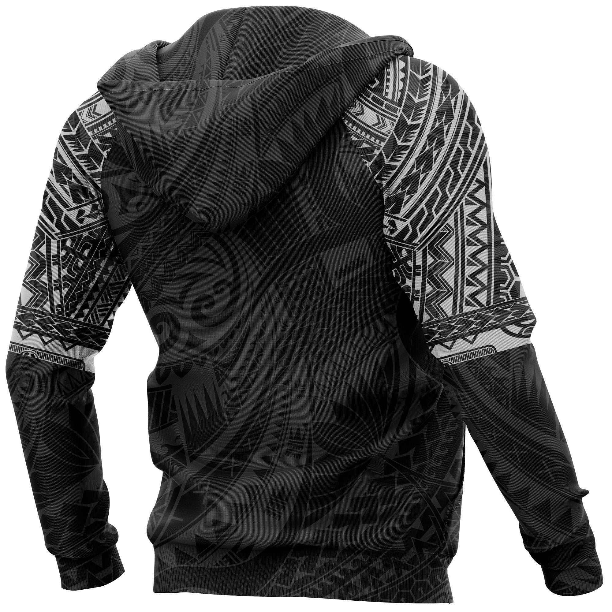 Maori Tattoo Hoodie, New Zealand Hei Matau All Over Print Hoodie - Vibe Hoodie Shop