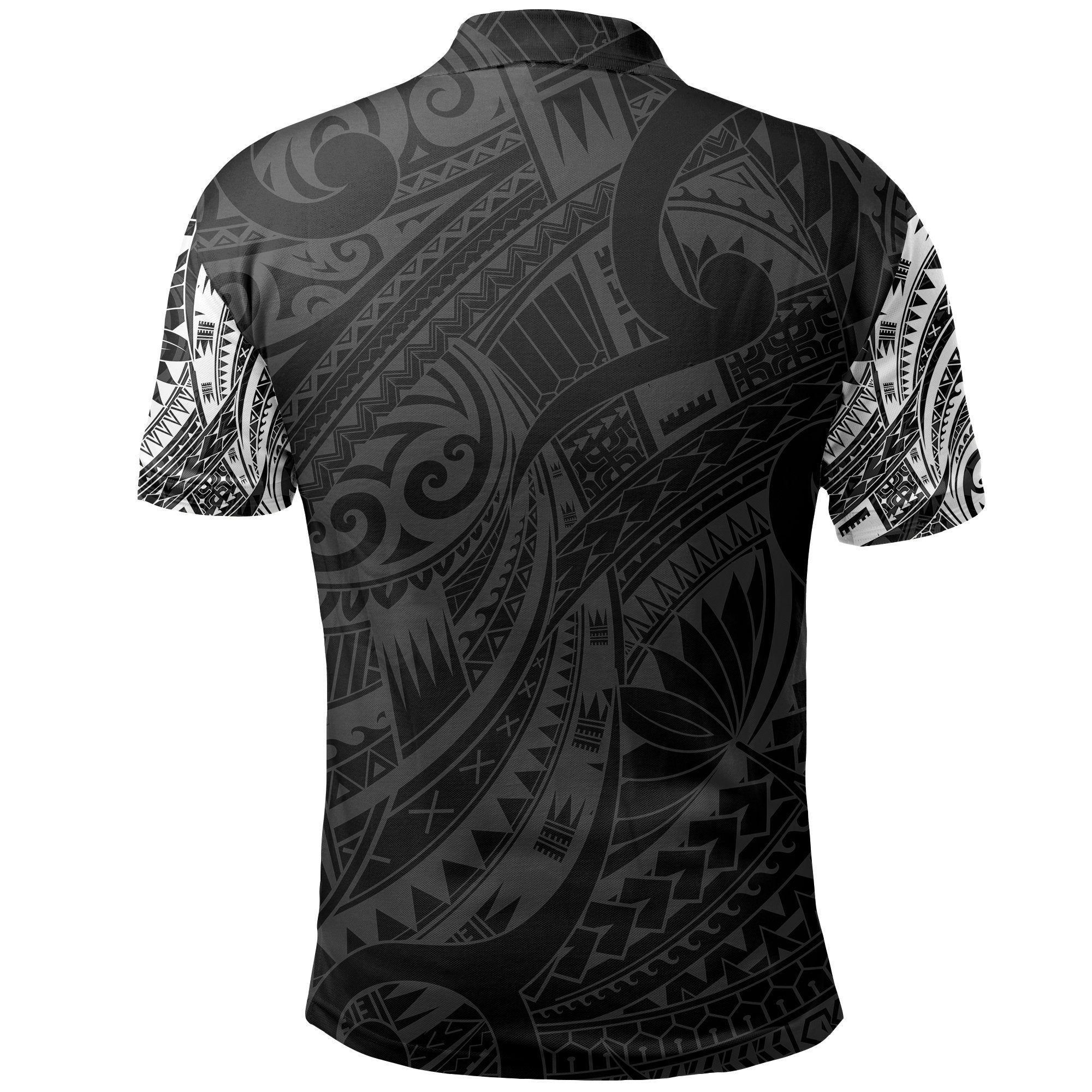 New Zealand Maori Polo, Polynesian Turtle Tattoo Polo Shirt White - Vibe Hoodie Shop