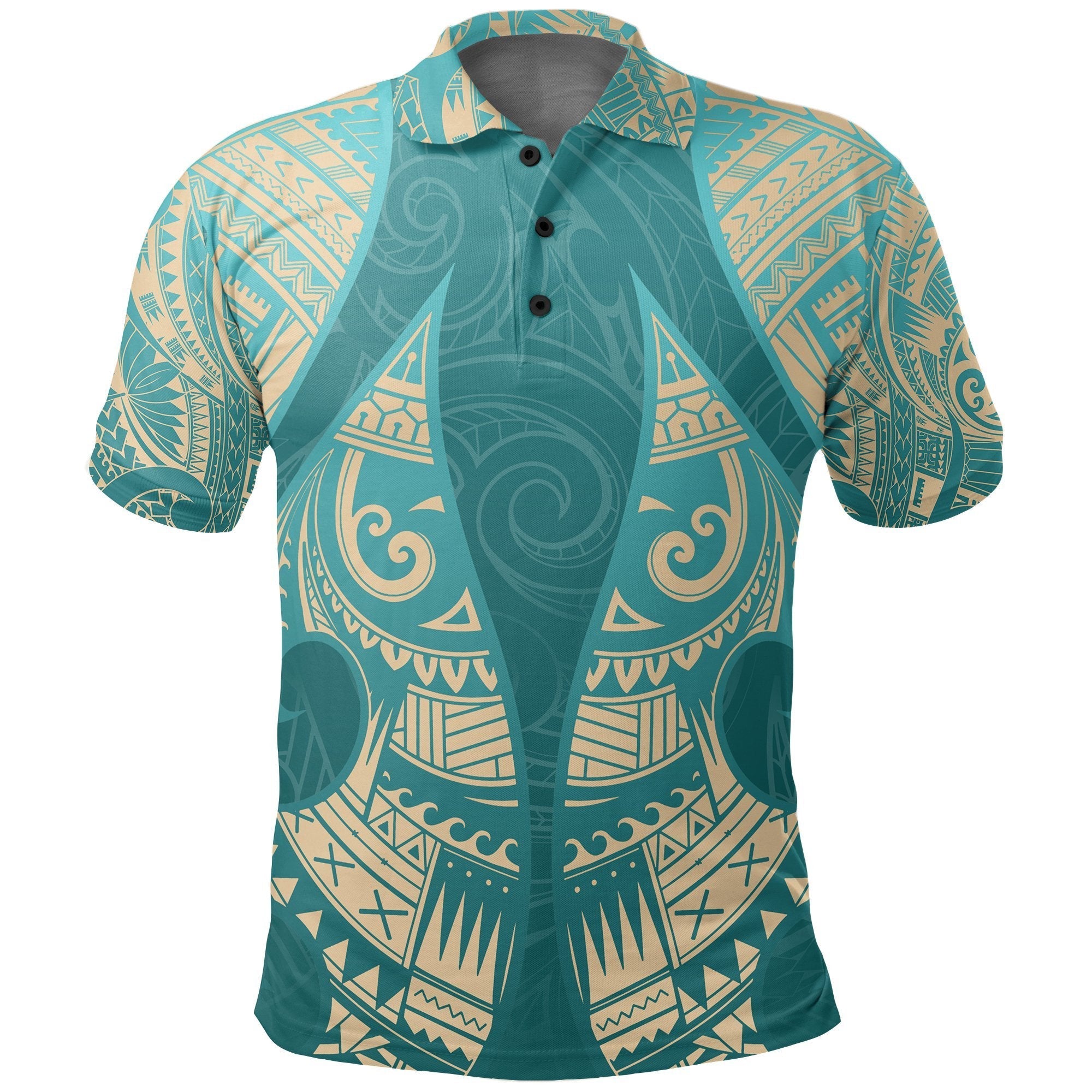 New Zealand Maori Polo Shirt, Hei Matau Tattoo Golf Shirts - Vibe Hoodie Shop