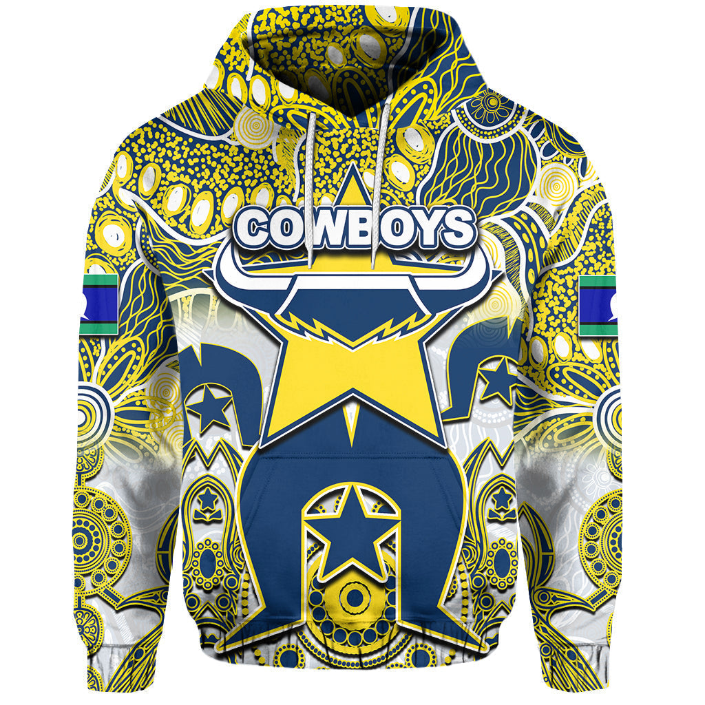 (Custom Personalised) Cowboys Torres Strait Islanders Mix Aboriginal Hoodie LT6 - Vibe Hoodie Shop