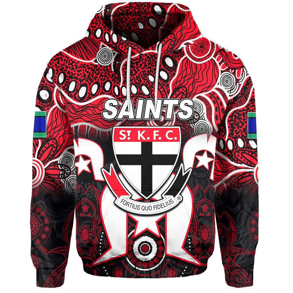 (Custom Personalised) Saints Australian Football Torres Strait Islanders Mix Aboriginal Hoodie LT6 - Vibe Hoodie Shop