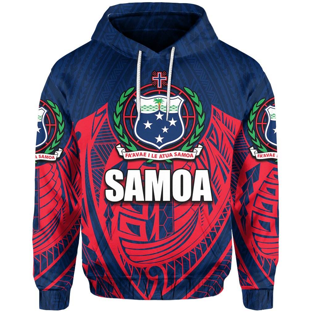 Samoa Polynesian Patterns Hoodie - Vibe Hoodie Shop