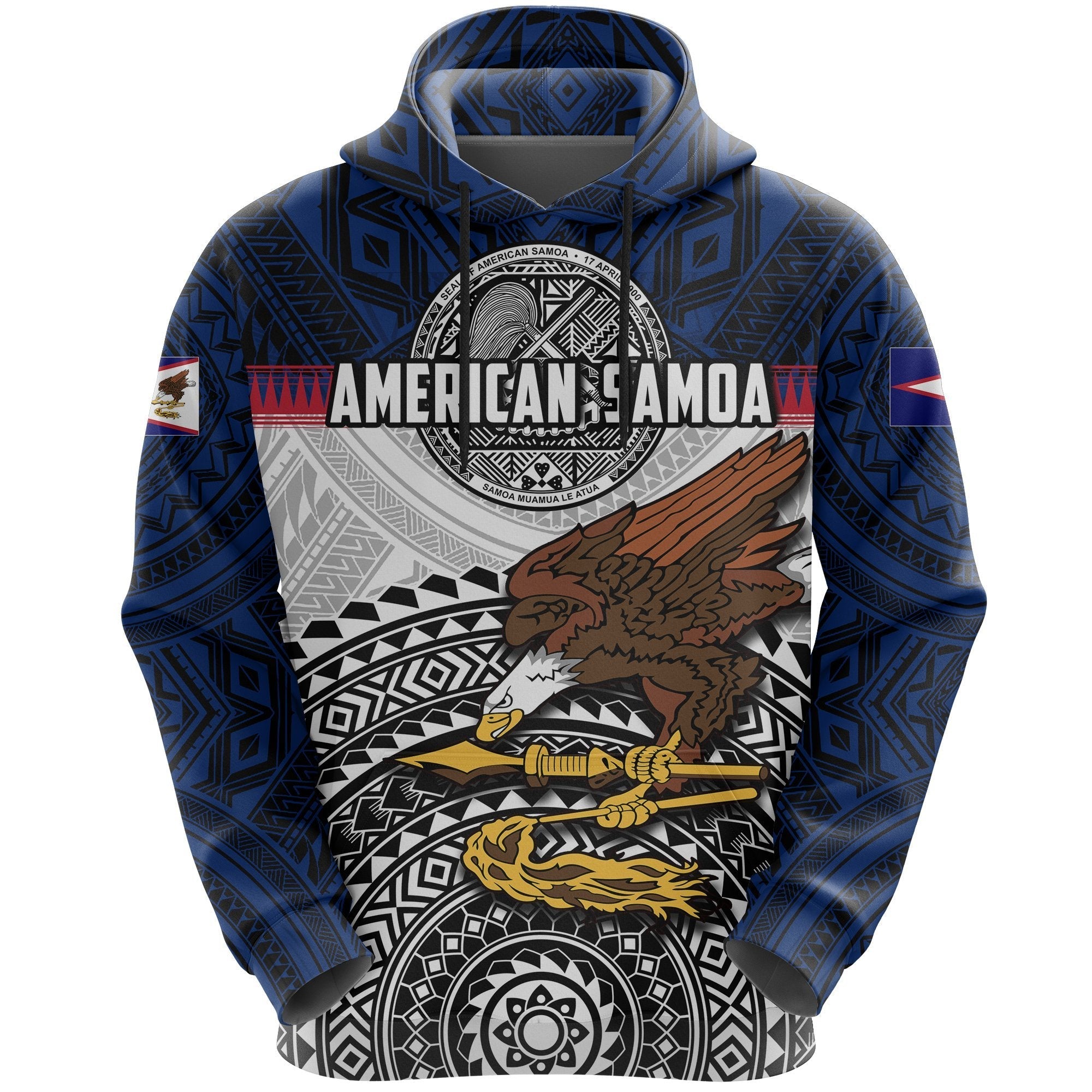 American Samoa All Over Hoodie Polynesian - Vibe Hoodie Shop