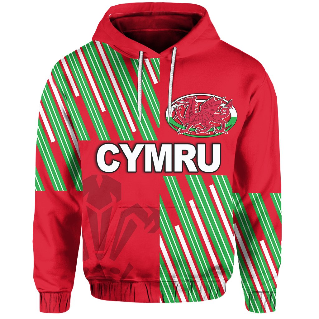 Cymru Hoodie Rugby Style - Vibe Hoodie Shop