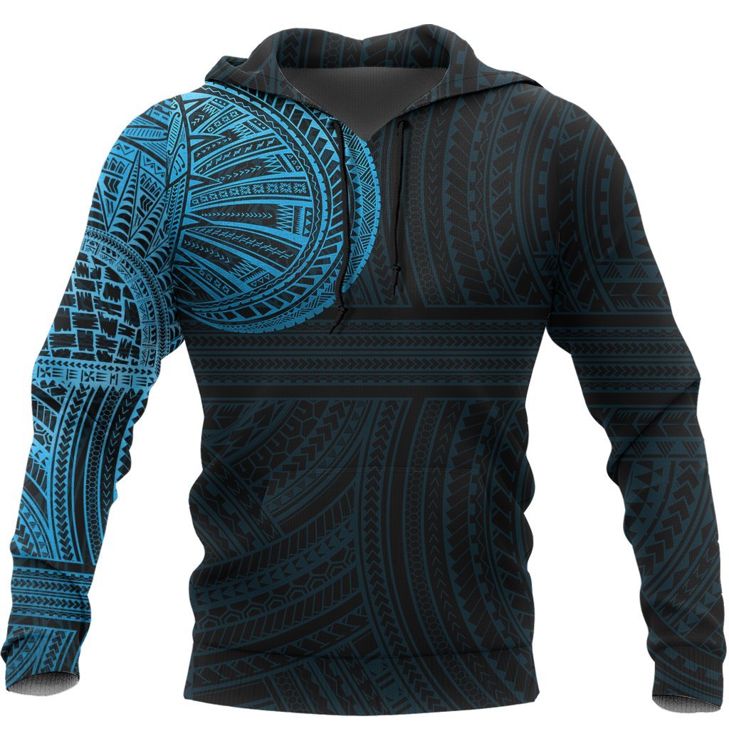 Tribal Hoodie, Polynesian Tattoo All Over Print Hoodie - Vibe Hoodie Shop