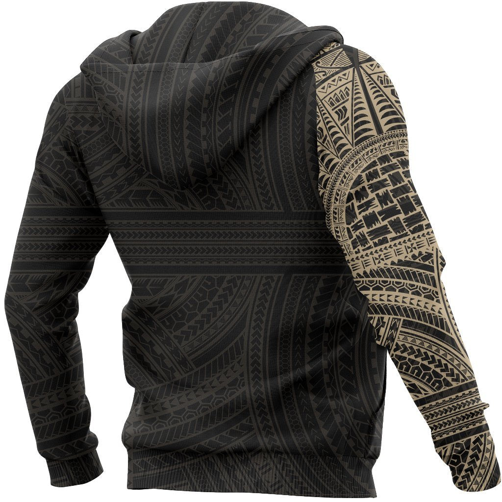 Tribal Hoodie, Polynesian Tattoo Zip Up Hoodie - Vibe Hoodie Shop