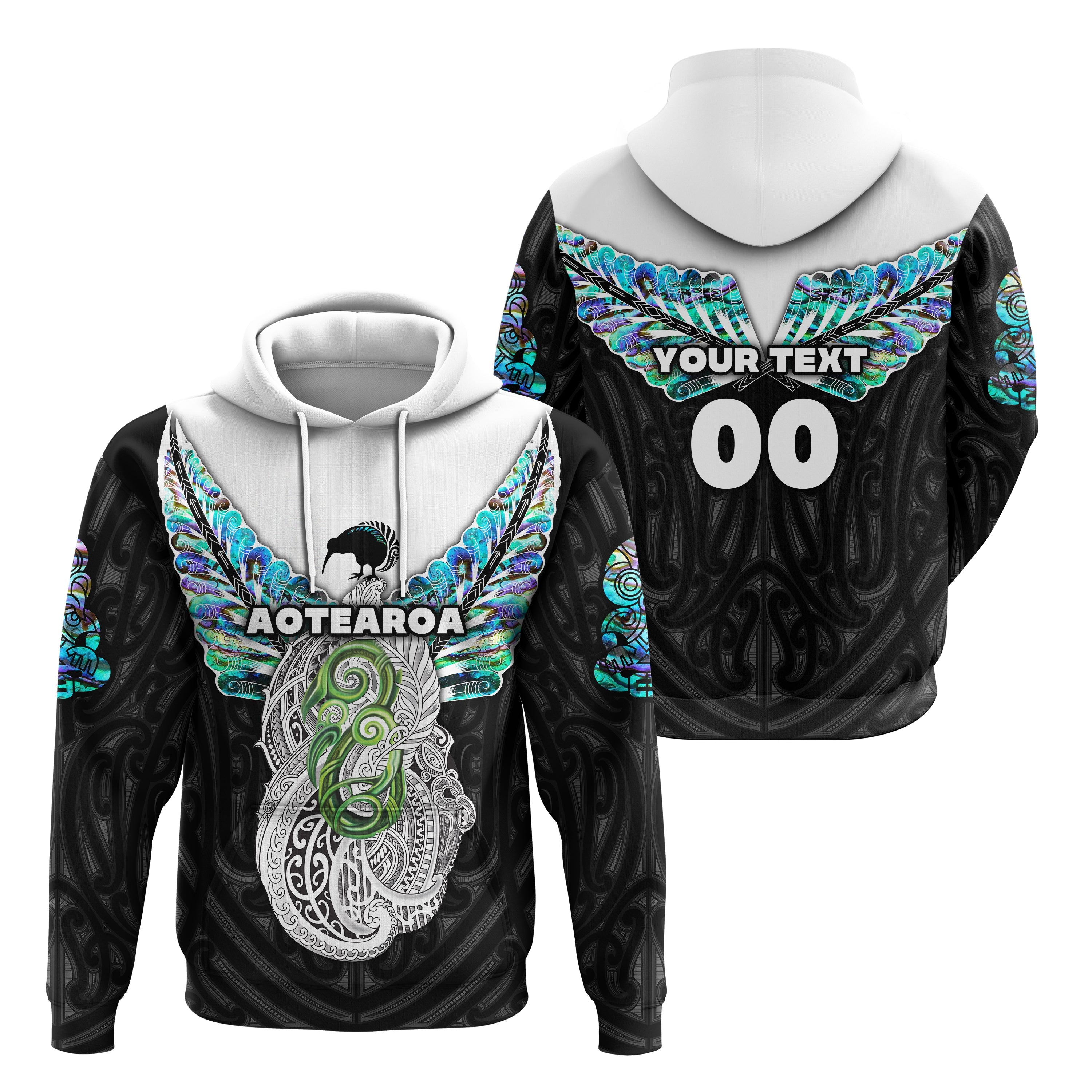 (Custom Personalised) Maori Aotearoa Hoodie New Zealand Simple Sport Style LT16 - Vibe Hoodie Shop