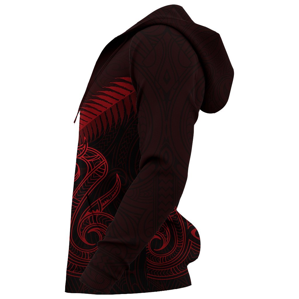 Maori Manaia New Zealand Hoodie Red - Vibe Hoodie Shop