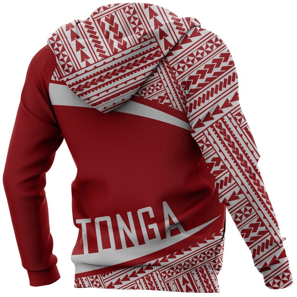 Tonga Coat Of Arms Hoodie - Circle Red Ver 2.0 - Vibe Hoodie Shop