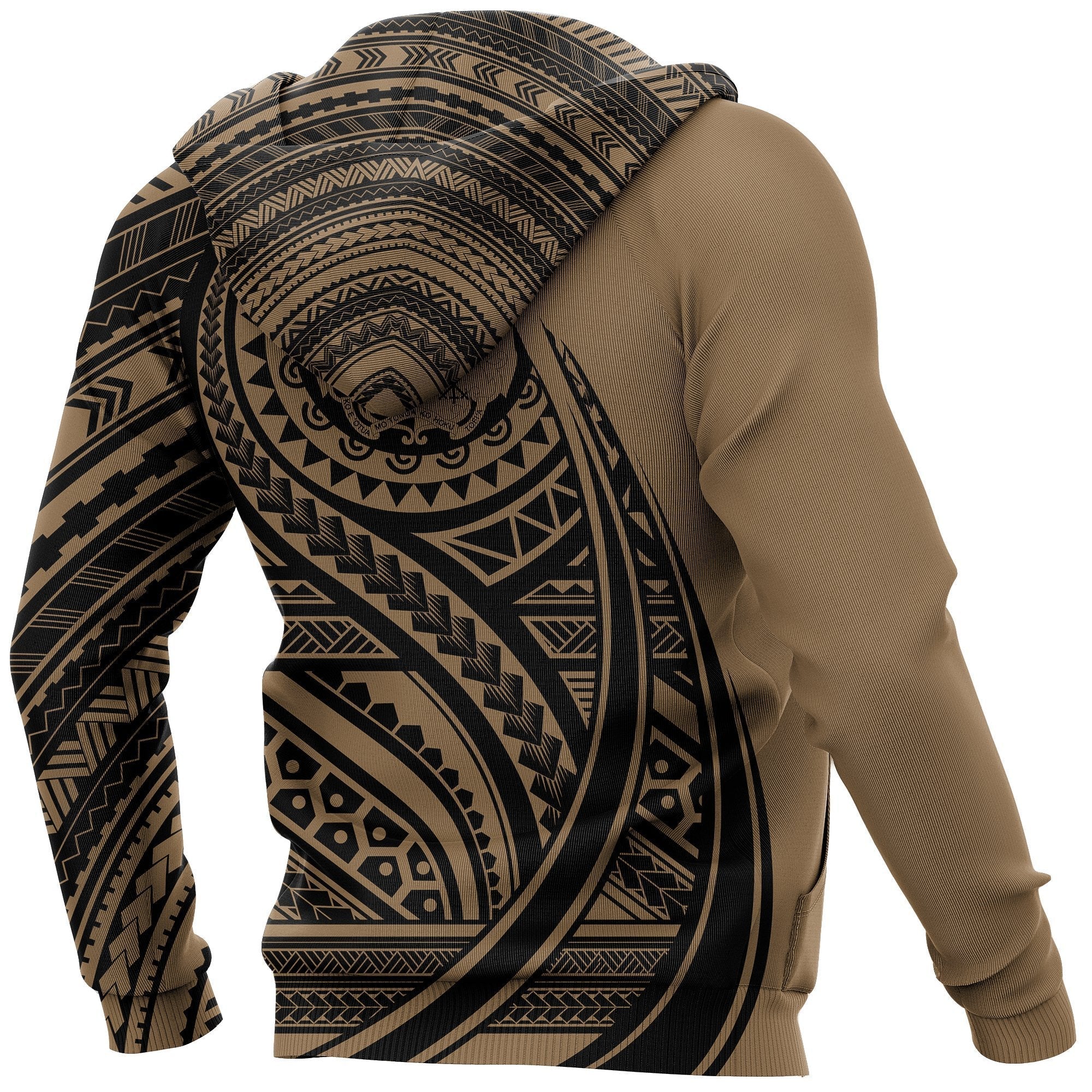 Hoodie Tonga Polynesian Gold - Tattoo Style - Vibe Hoodie Shop