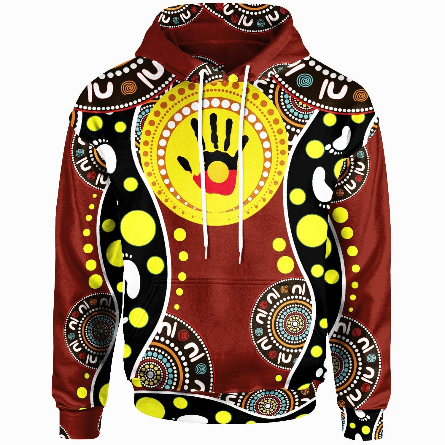 Aboriginal Hoodie - Aboriginal Flag Aboriginal Lives Matter Sticker - Vibe Hoodie Shop