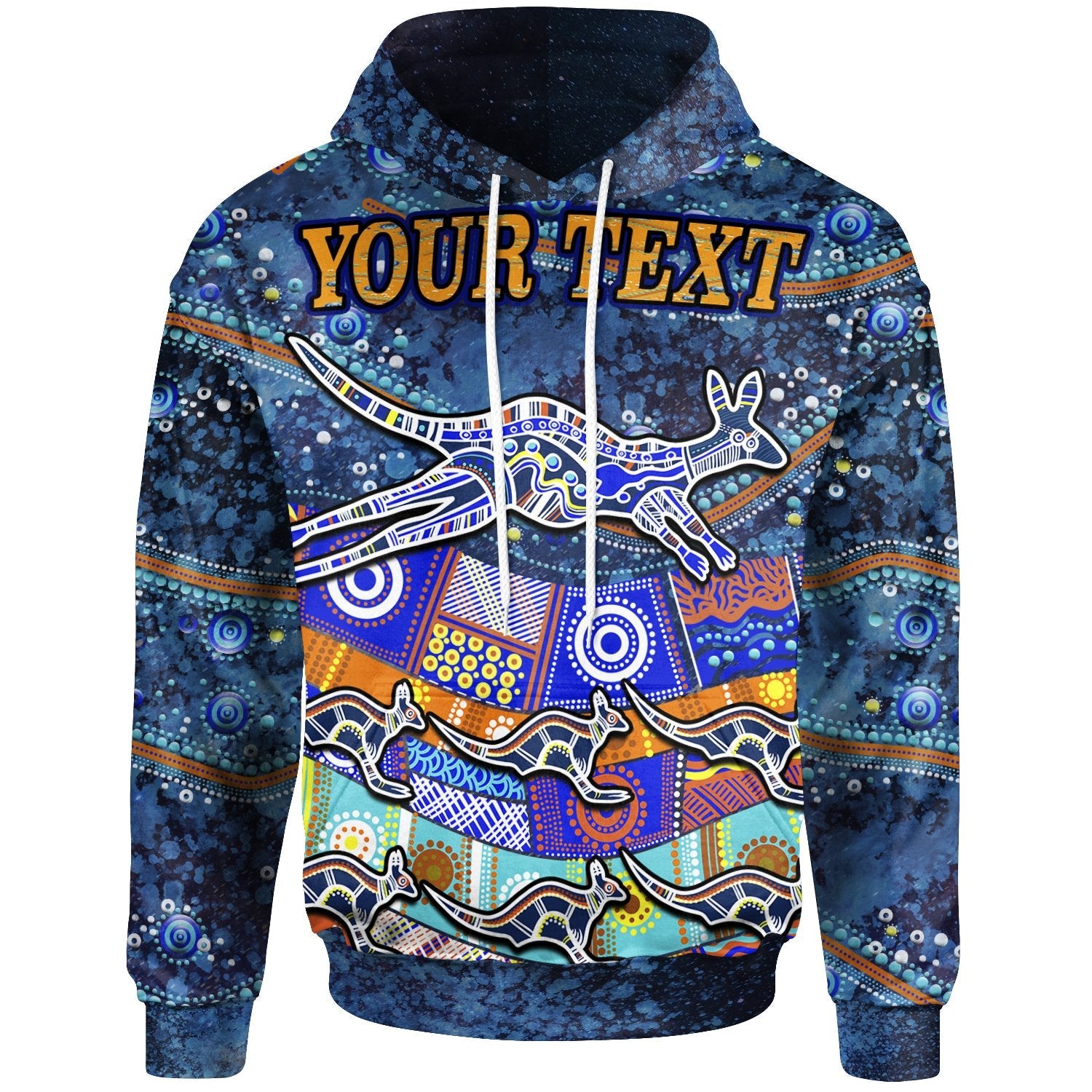 (Custom Text) Hoodie - Kangaroo Dreaming - Vibe Hoodie Shop