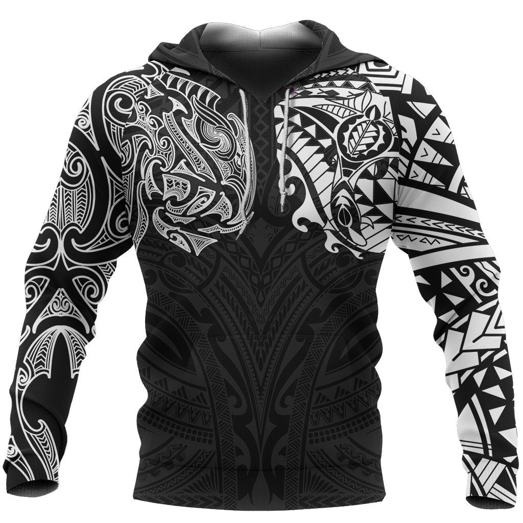 New Zealand Hoodie, Maori Polynesian Tattoo - Vibe Hoodie Shop