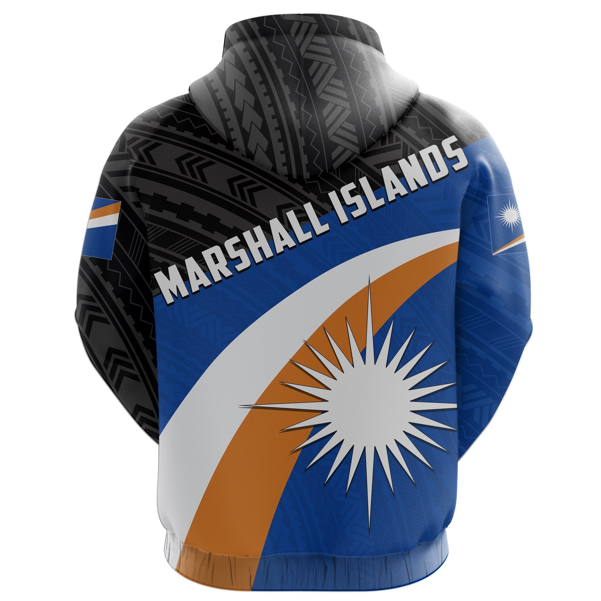 Marshall Islands All Over Print Hoodie Flag - Coat Of Arms - Vibe Hoodie Shop