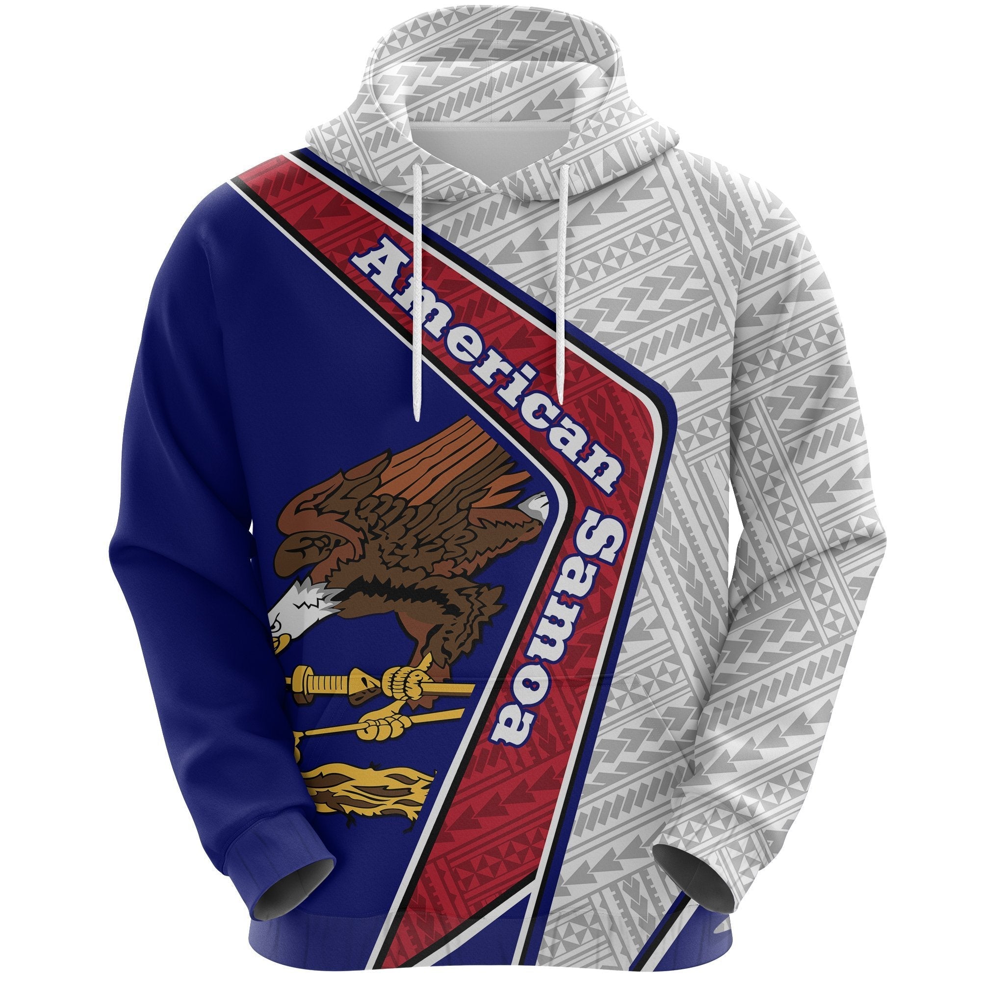 American Samoa Hoodie - Polynesian Coat Of Arms - Vibe Hoodie Shop