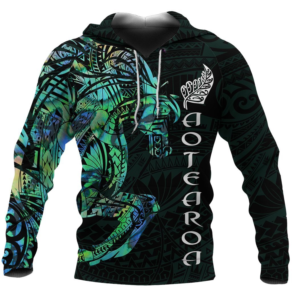 New Zealand Hoodie, Maori Horse Paua Shell Pullover Hoodie - Vibe Hoodie Shop