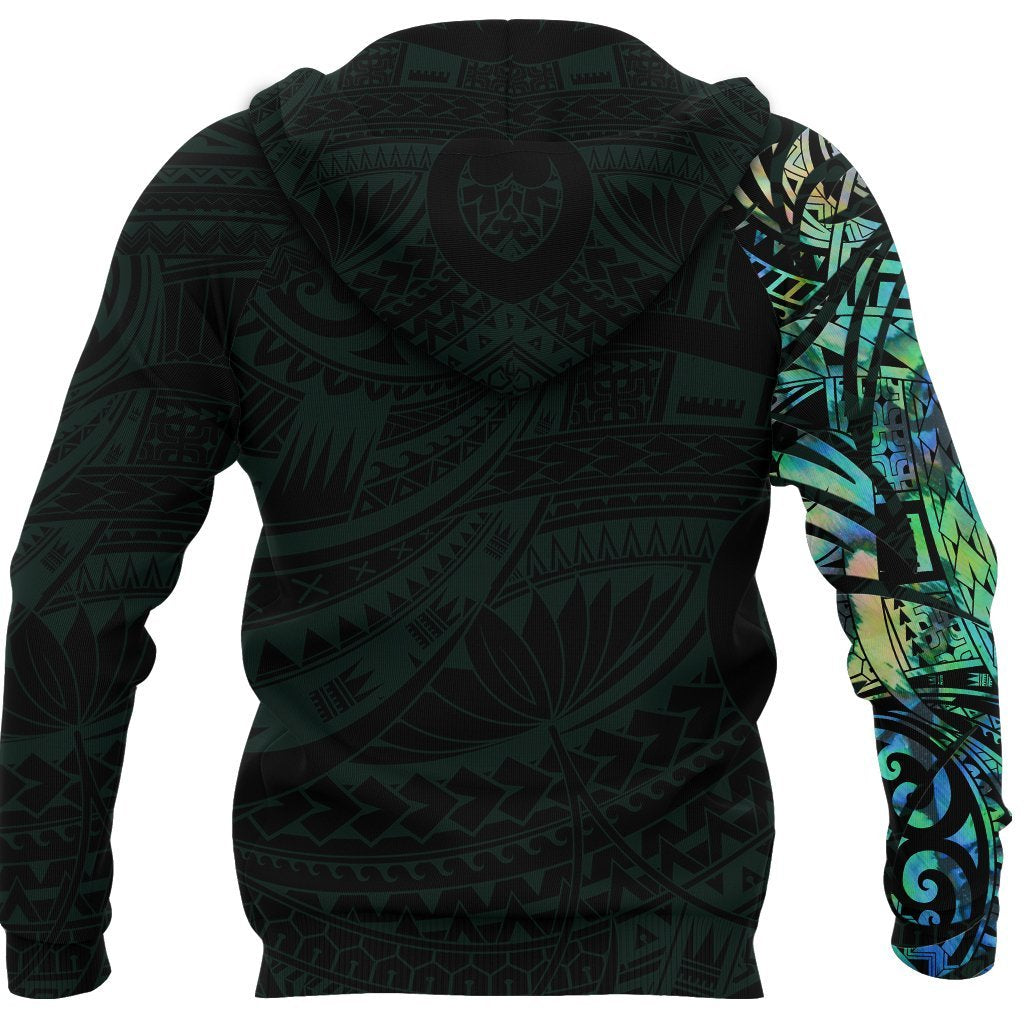 New Zealand Zip Up Hoodie, Maori Horse Paua Shell Zipper Hoodie - Vibe Hoodie Shop