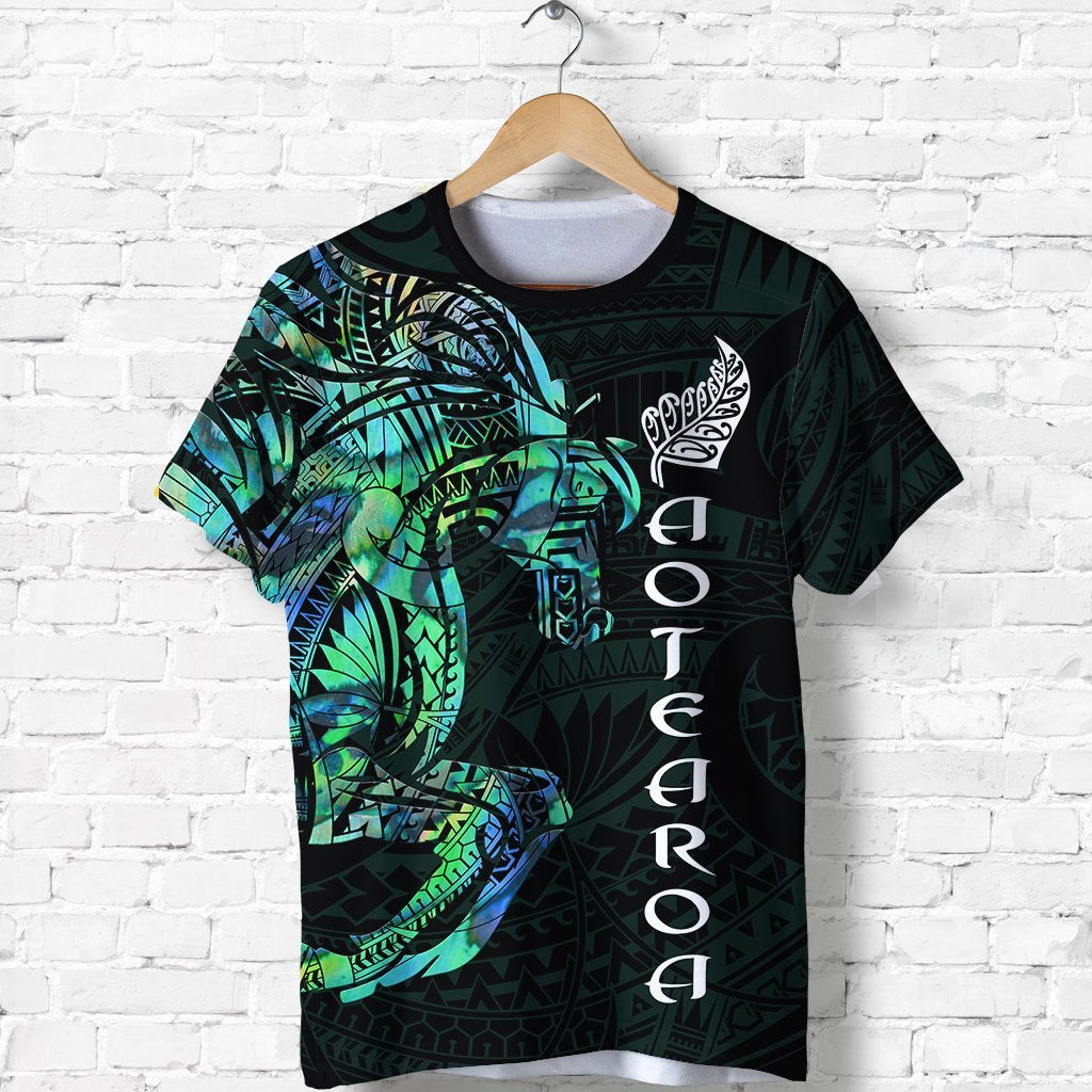 New Zealand Shirt, Maori Horse Paua Shell T shirt - Vibe Hoodie Shop