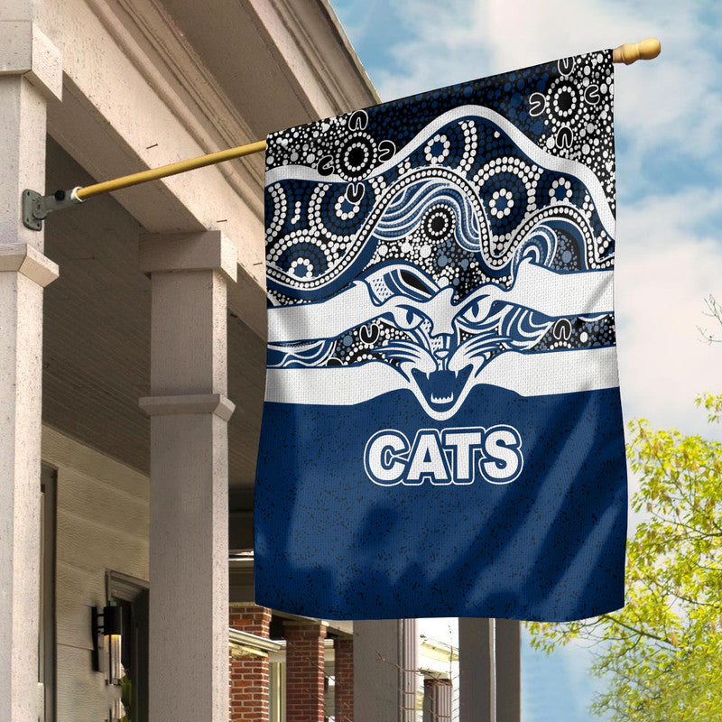 Geelong Cats Indigenous Basic Style Flag - Vibe Hoodie Shop