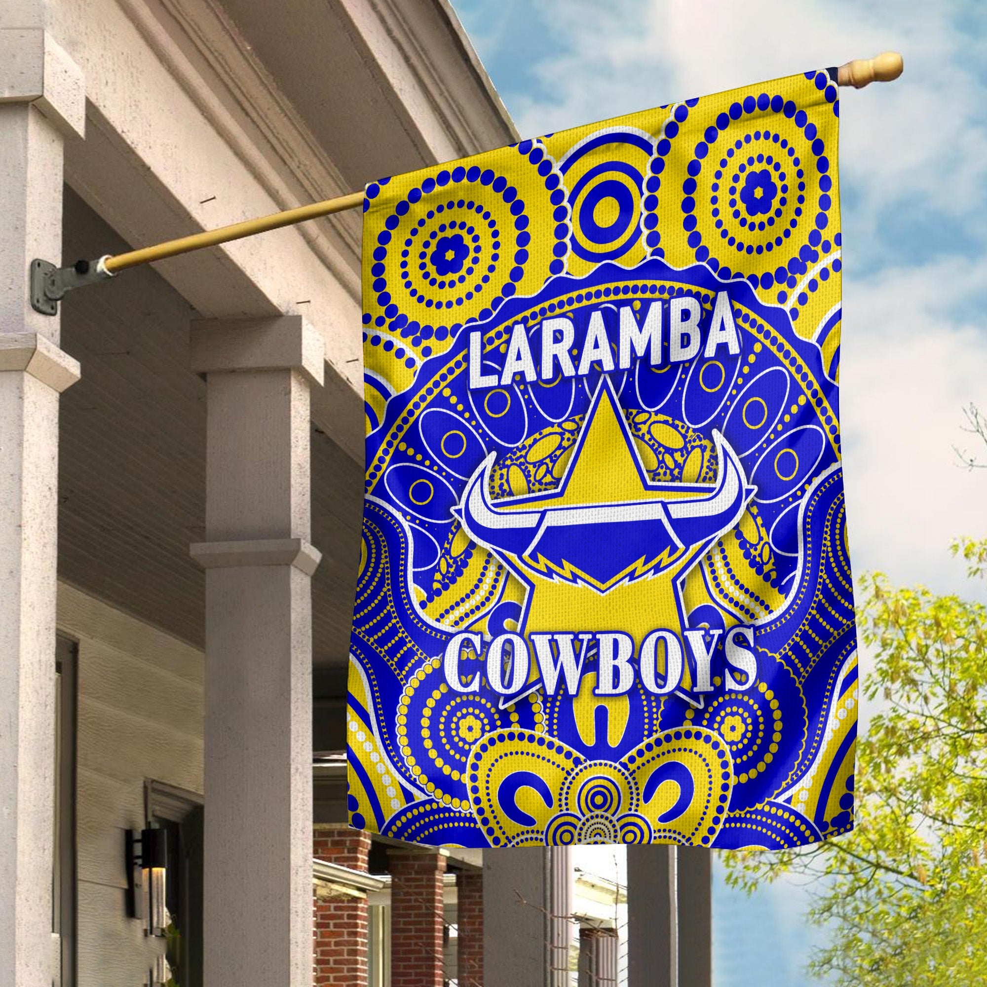 Laramba Cowboys Football Club Flag Indigenous Style - Vibe Hoodie Shop