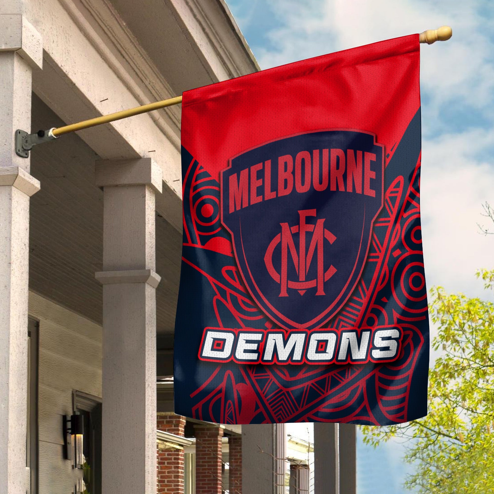 Demons Flag Indigenous Style - Vibe Hoodie Shop