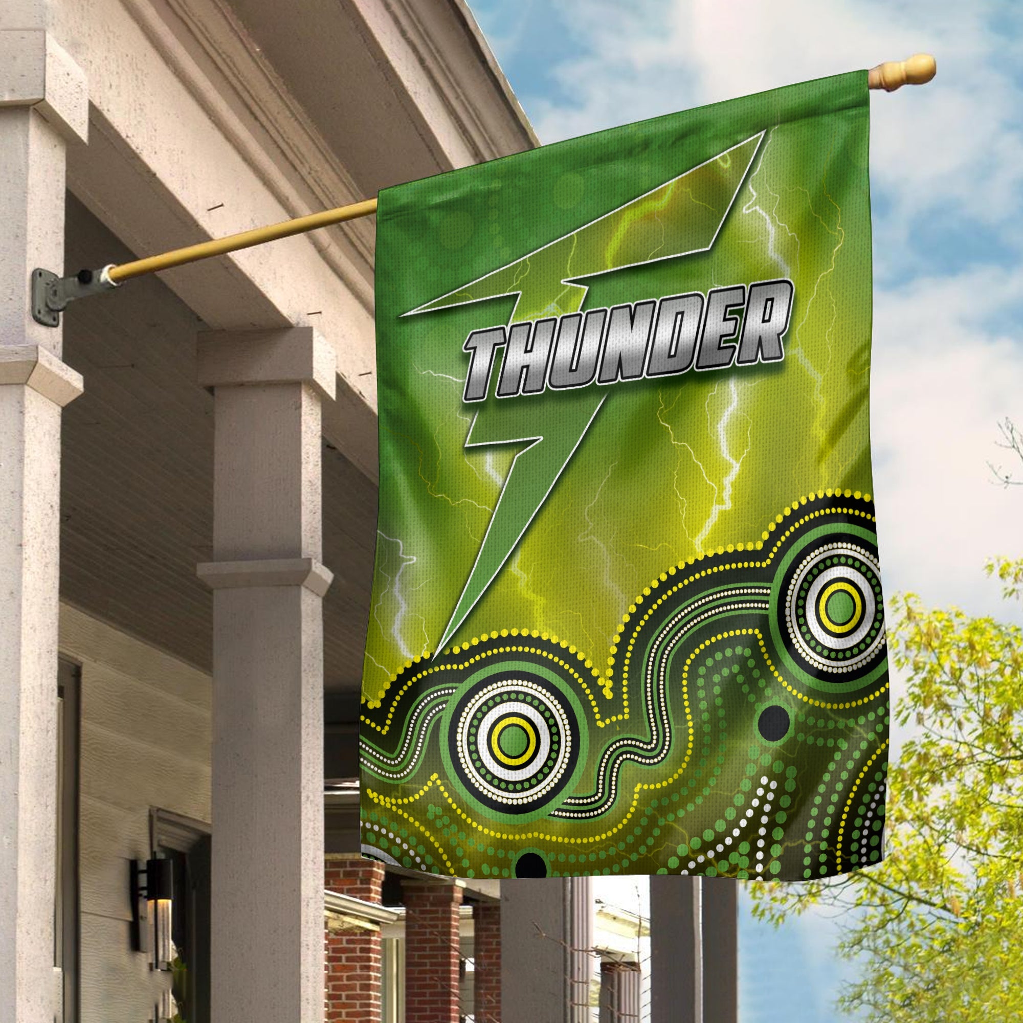 Sydney Thunder Flag Cricket Aboriginal Style - Vibe Hoodie Shop