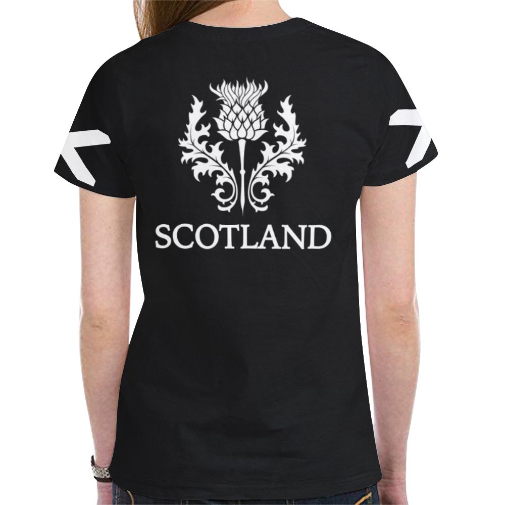 Scotland T shirt Lion (Black) - Vibe Hoodie Shop