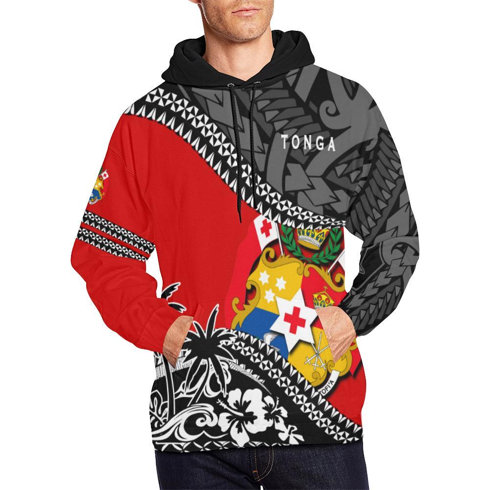 Hoodie Tonga Polynesian Style Fall In The Wave - Vibe Hoodie Shop