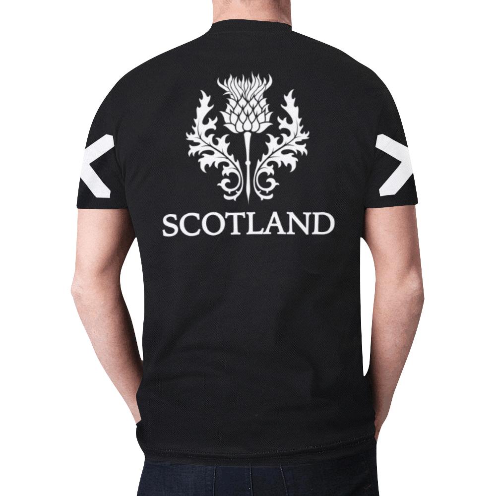 Scotland T shirt Lion (Black) - Vibe Hoodie Shop