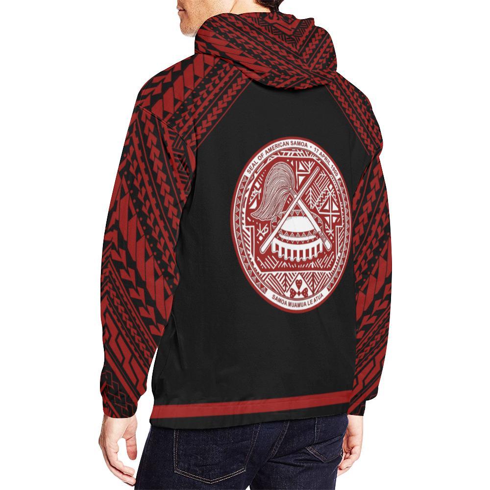 Seal Of American Samoa All Over Hoodie - Vibe Hoodie Shop