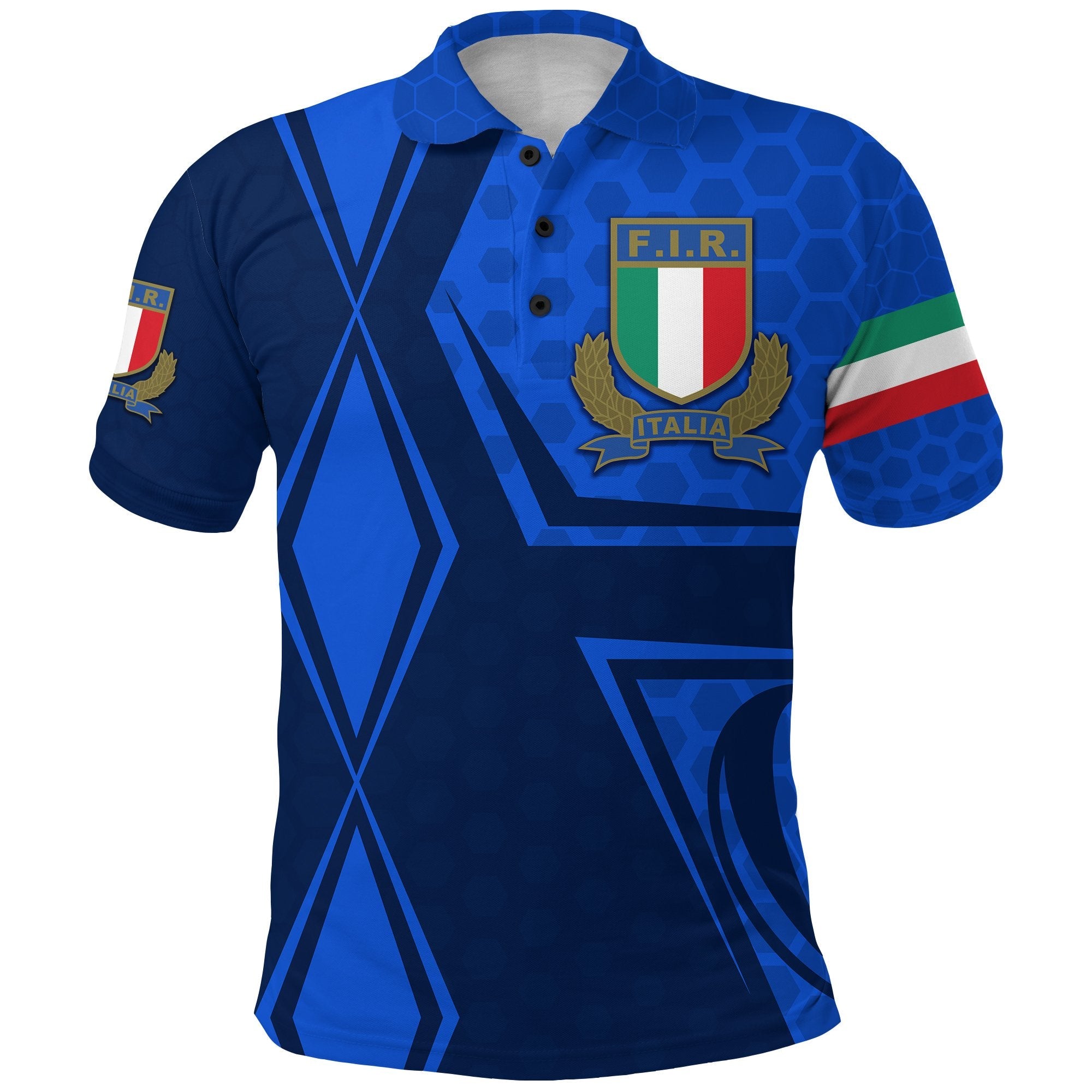 Italy Rugby Polo Shirt Gli Azzurri Vibes - Vibe Hoodie Shop