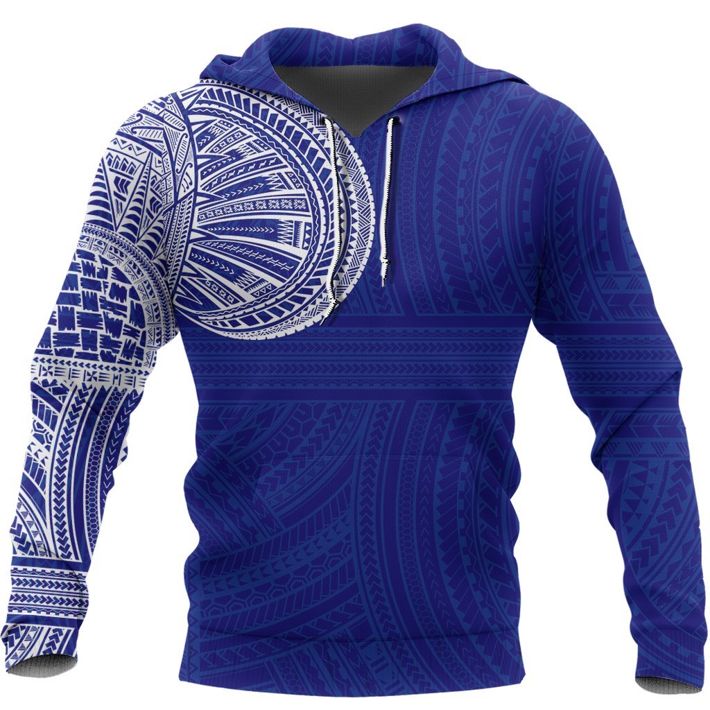 Tribal Hoodie, Polynesian Tattoo All Over Print Hoodie - Vibe Hoodie Shop