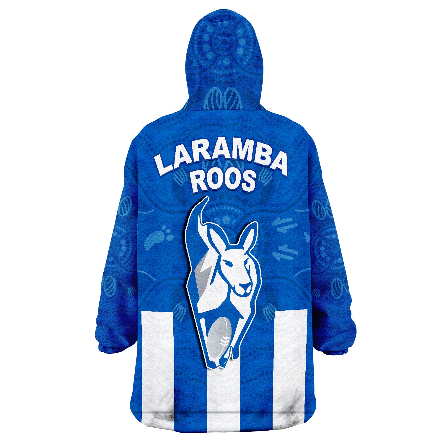 Kangaroos Laramba Roos Football Club Wearable Blanket Hoodie - Vibe Hoodie Shop