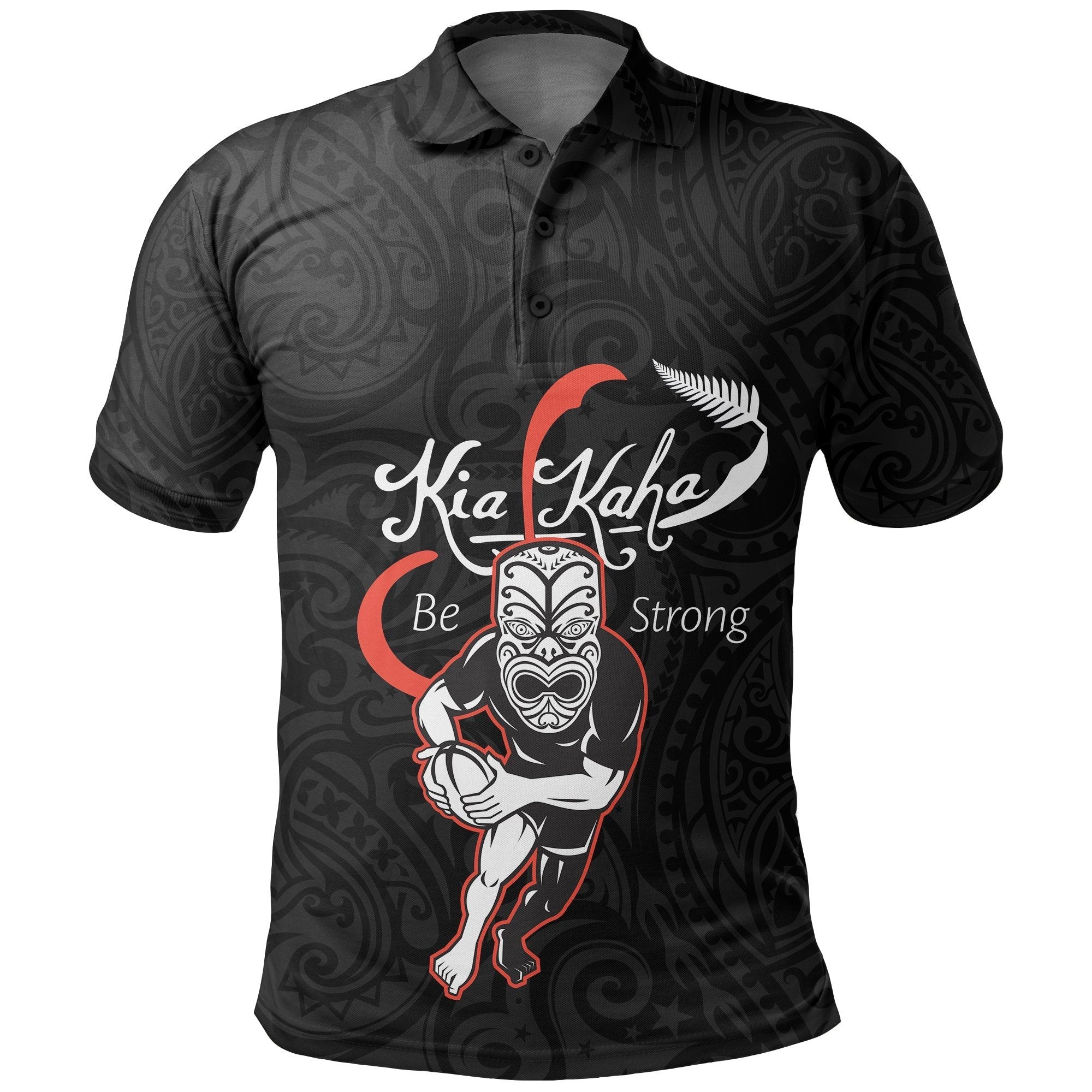 Rugby Kia Kaha Be Strong New Zealand Shirt - Black Version 2 - Vibe Hoodie Shop