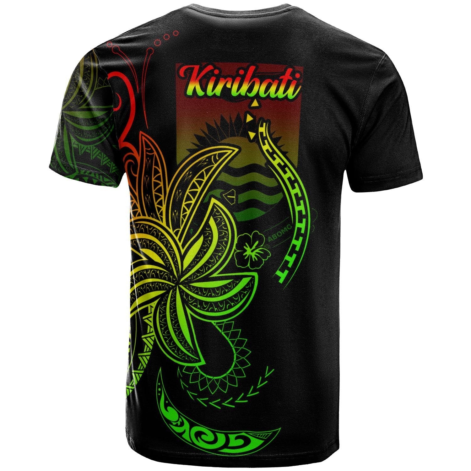 Kiribati T shirt - Country Code With Seal - Vibe Hoodie Shop