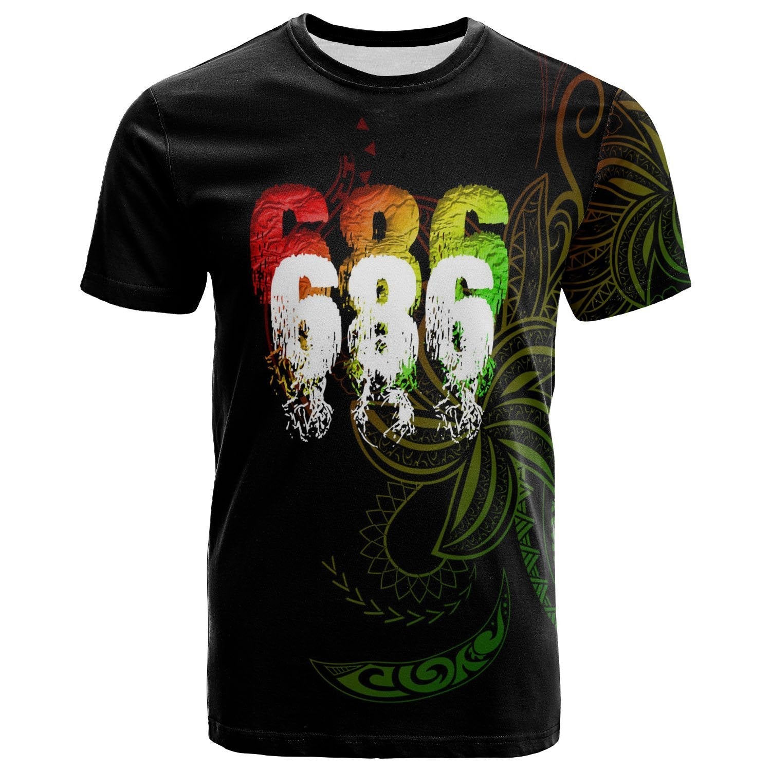 Kiribati T shirt - Country Code With Seal - Vibe Hoodie Shop