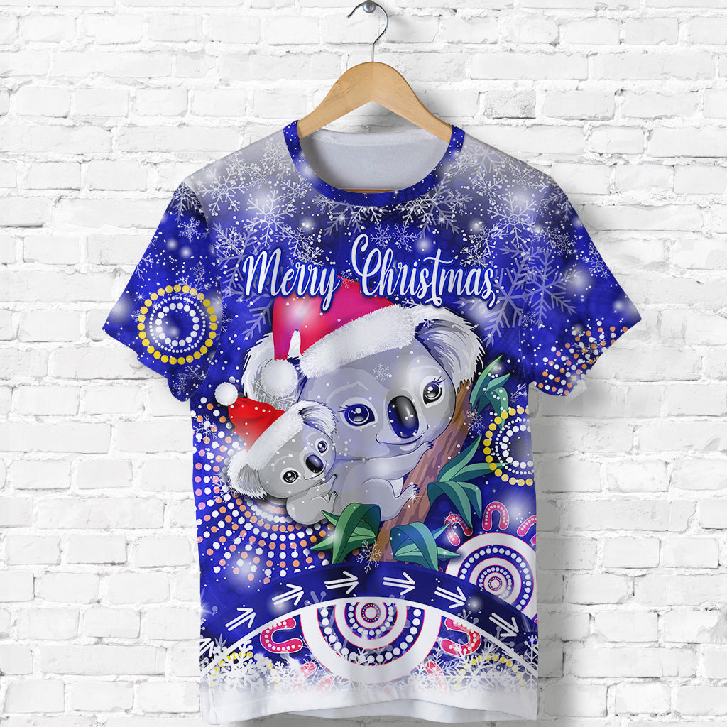 (Custom Personalised) Australian Koala Christmas T shirt Original Style - Blue - Vibe Hoodie Shop