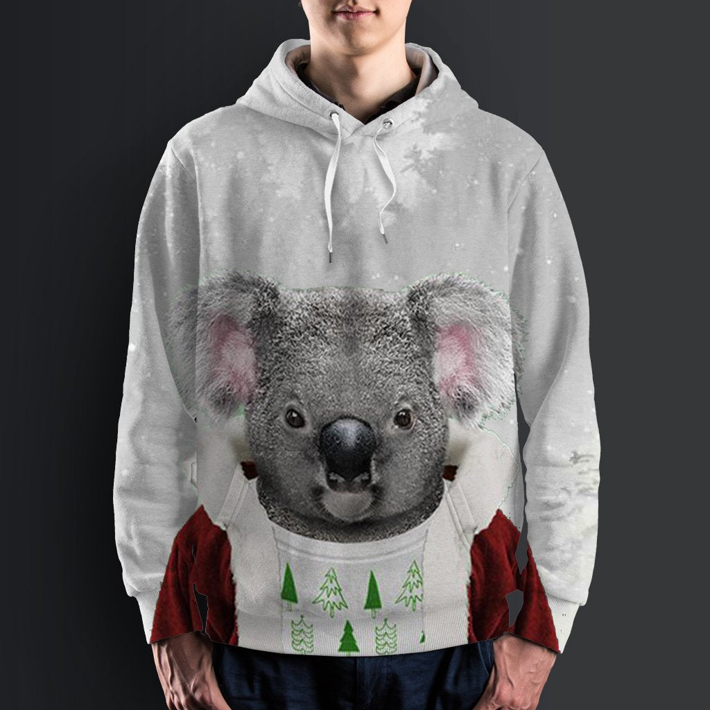 Australia Christmas Hoodie - Koala Hoodie Merry Christmas - All Over Print - Unisex - Vibe Hoodie Shop