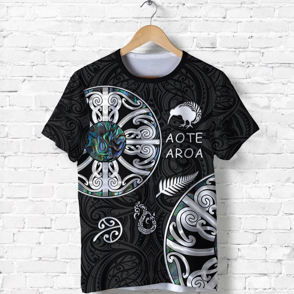 New Zealand Aotearoa Shirt, Maori Mangopare Paua Shell T shirt - Vibe Hoodie Shop