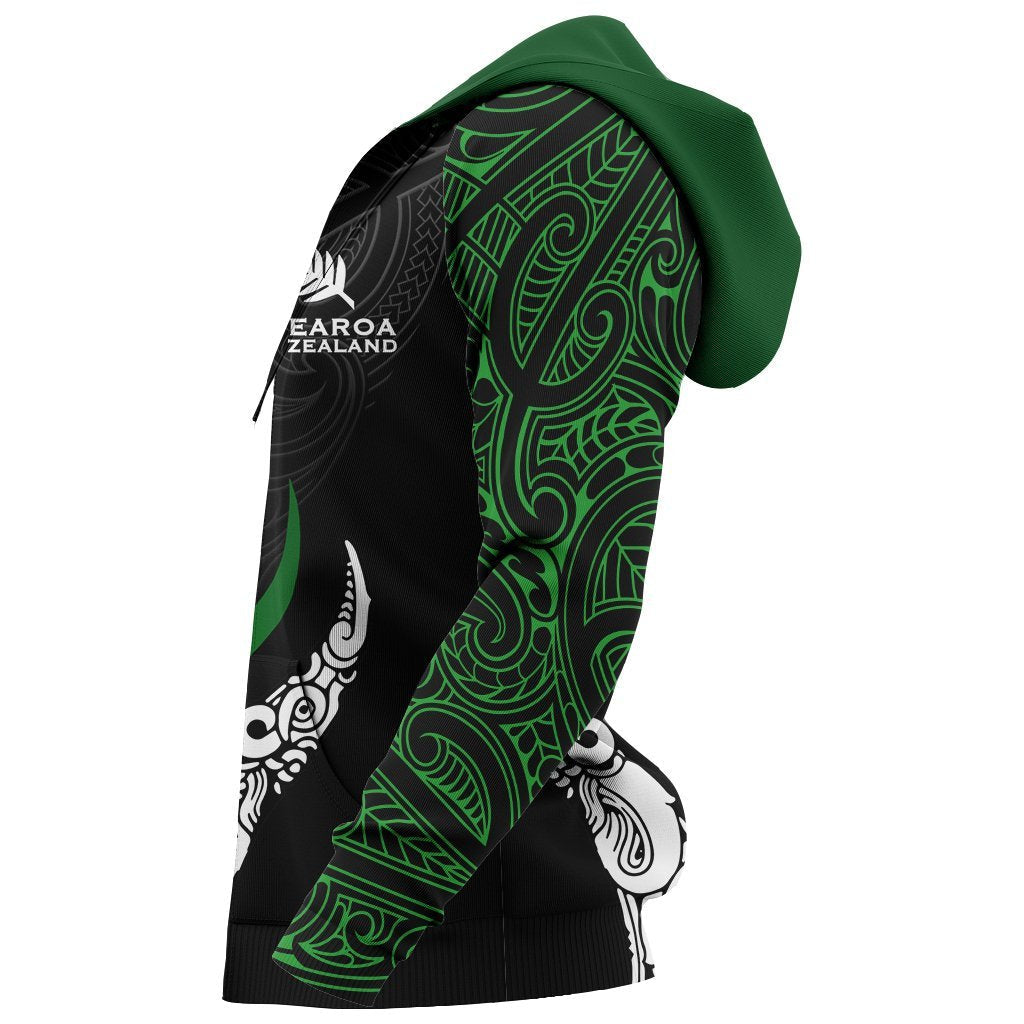 New Zealand Maori Hoodie, Aotearoa Koru Fire Style Hoodie - Vibe Hoodie Shop