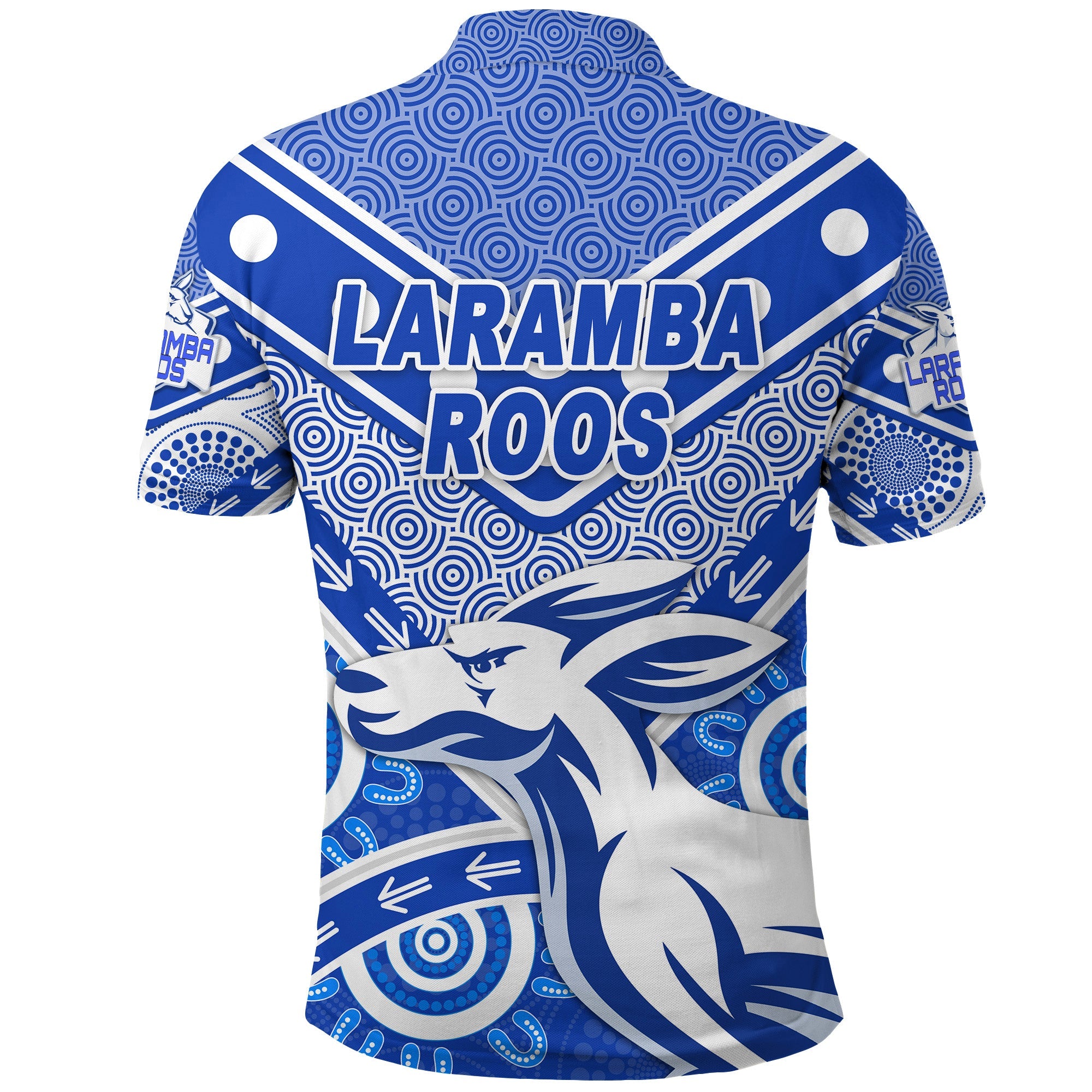 Laramba Roos Football Club Polo Shirt Kangaroos Indigenous Style - Vibe Hoodie Shop