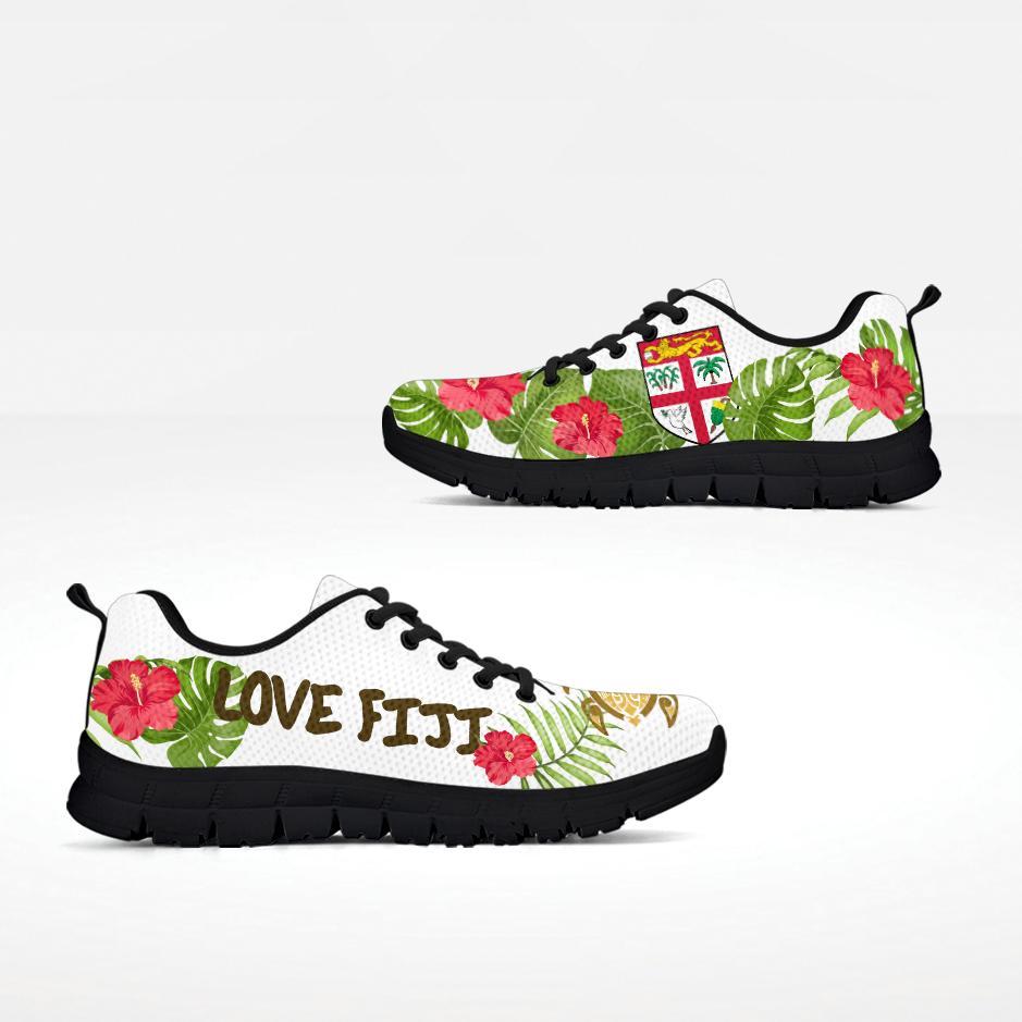 Love Fiji Sneakers - Fijian Shoes White Version - Vibe Hoodie Shop