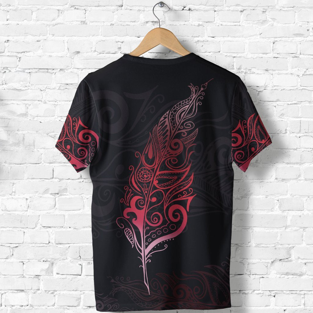 New Zealand Shirt, Maori Light Silver Fern T shirt - Vibe Hoodie Shop