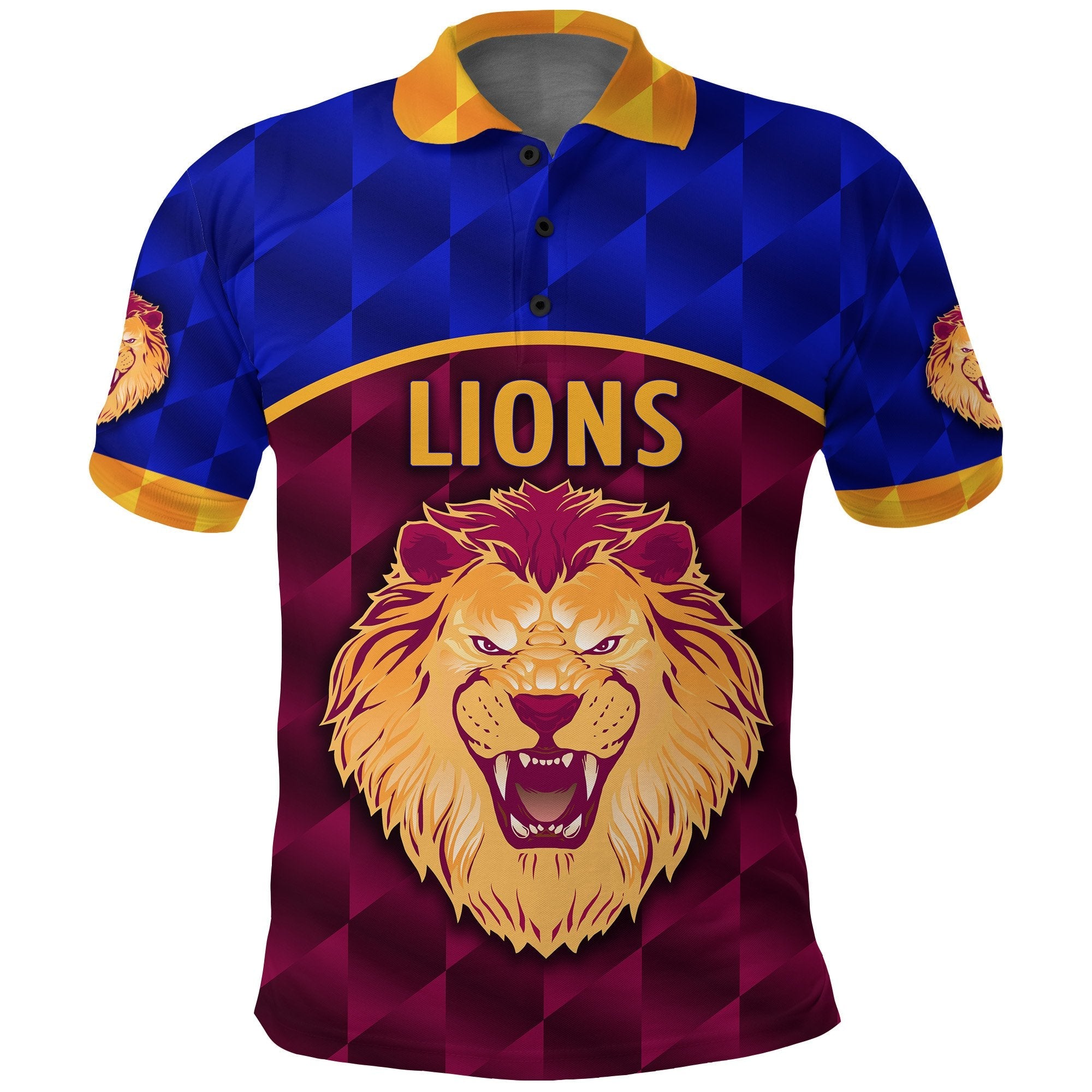 Brisbane Lions Polo Shirt Powerful - Vibe Hoodie Shop