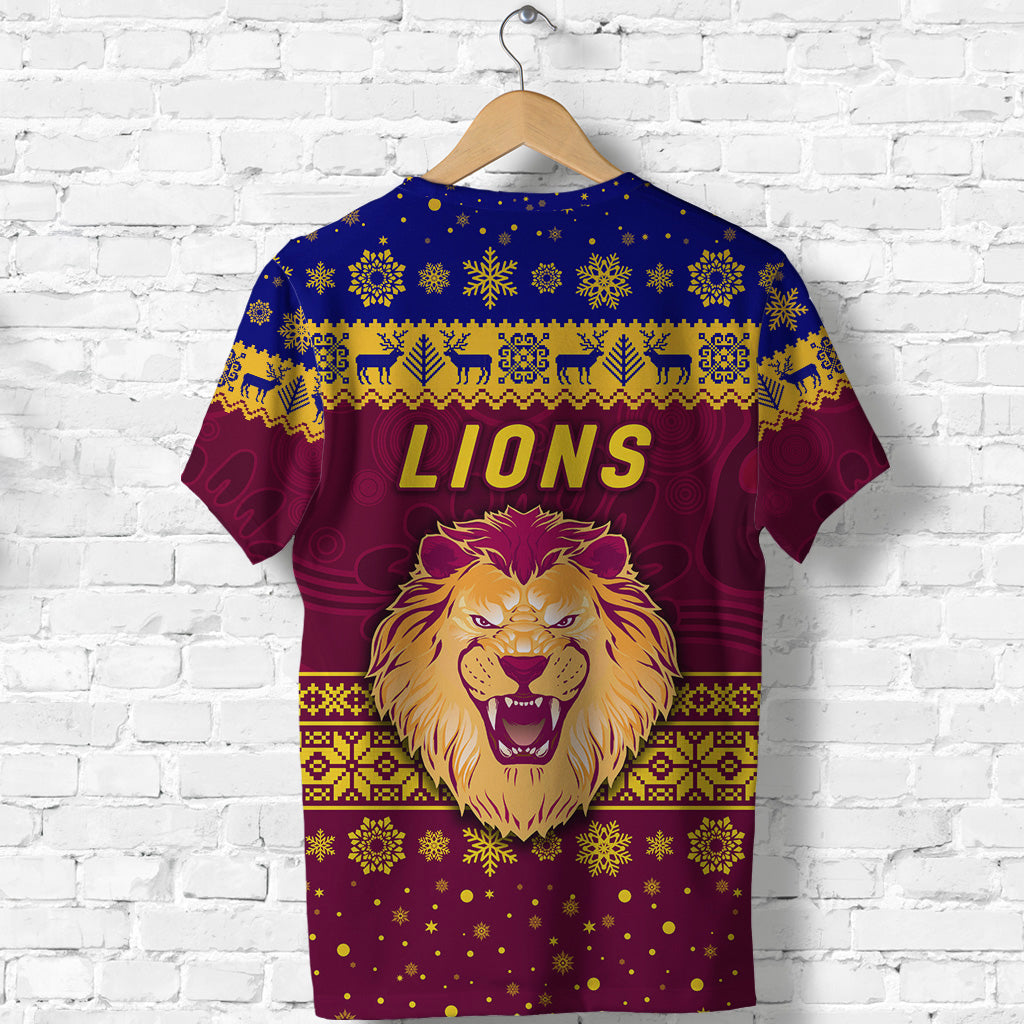 Brisbane Lions T shirt Christmas Simple Style - Vibe Hoodie Shop