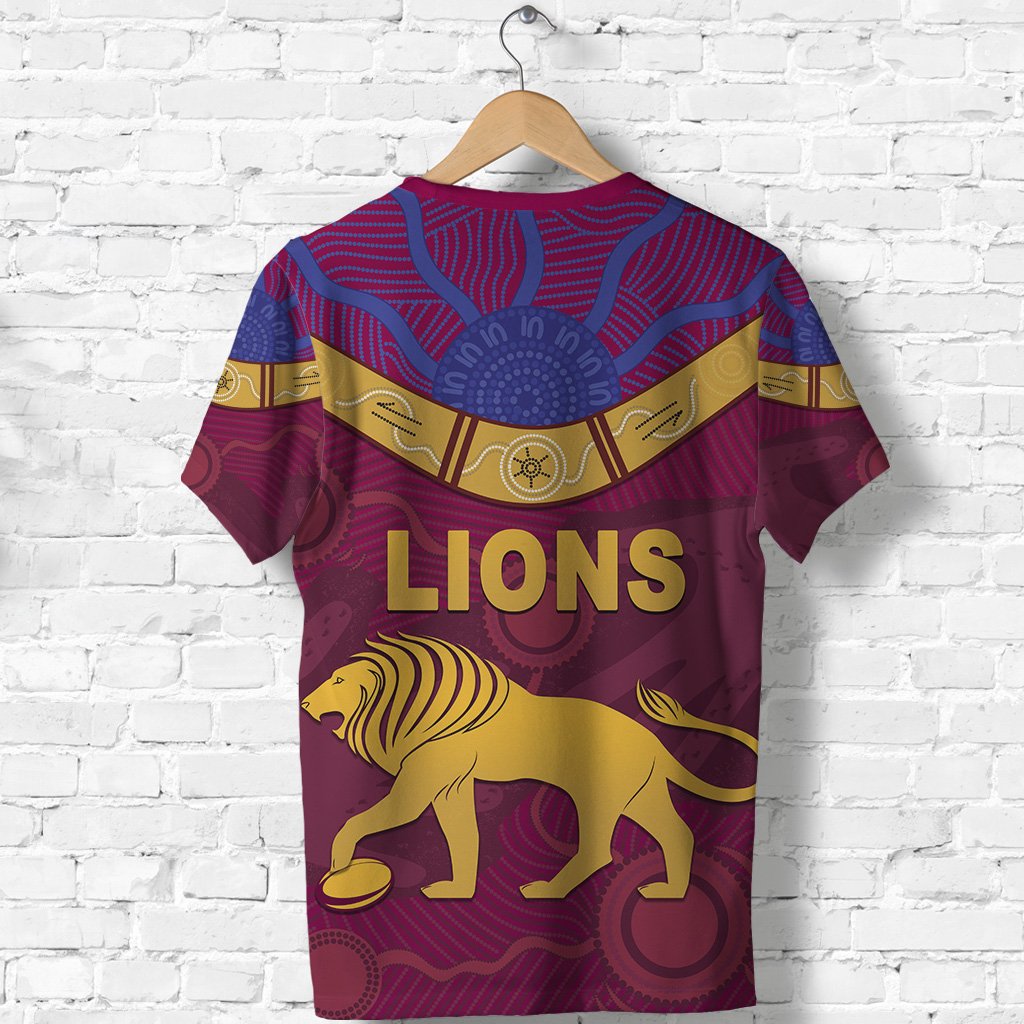 (Custom Personalised) Brisbane Lions T shirt Unique Indigenous - Vibe Hoodie Shop