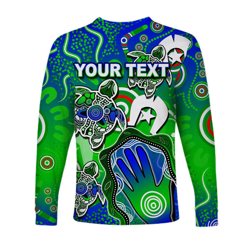 (Custom Personalised) Aboriginal NAIDOC Turtle Long Sleeve Shirt Torres Strait Islanders - Vibe Hoodie Shop