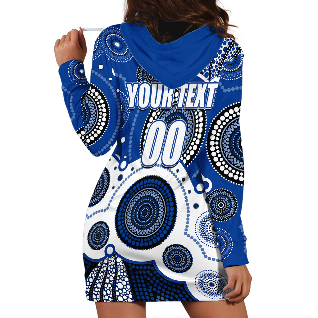 (Custom Personalised And Number) North AFL Hoodie Dress Aboriginal Patterns - Vibe Hoodie Shop